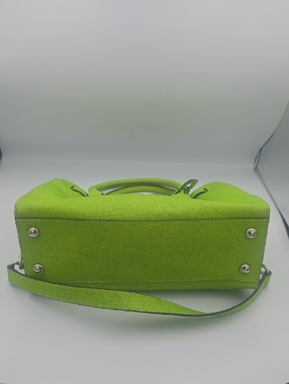 Michael Kors Lime Green Saffiano Leather Satchel - Picture 8 of 11